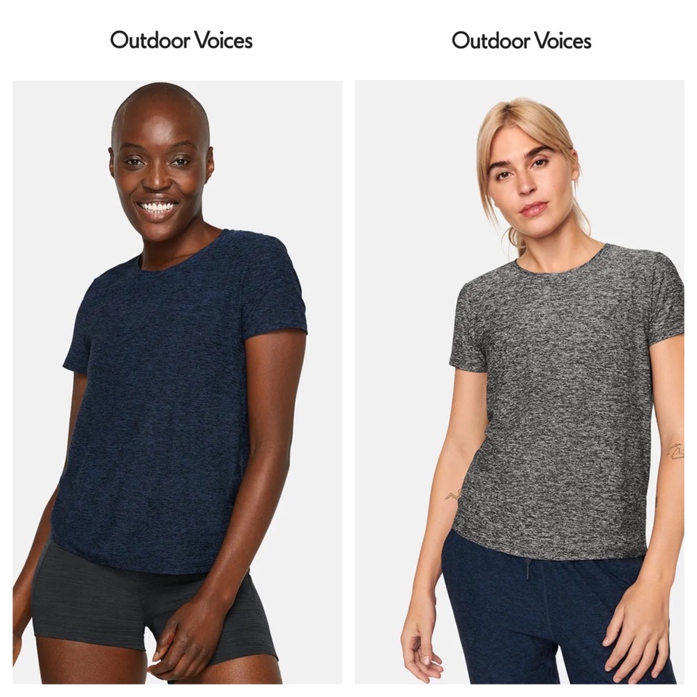 Outdoor Voices 2-pack of CloudKnit Tees size M